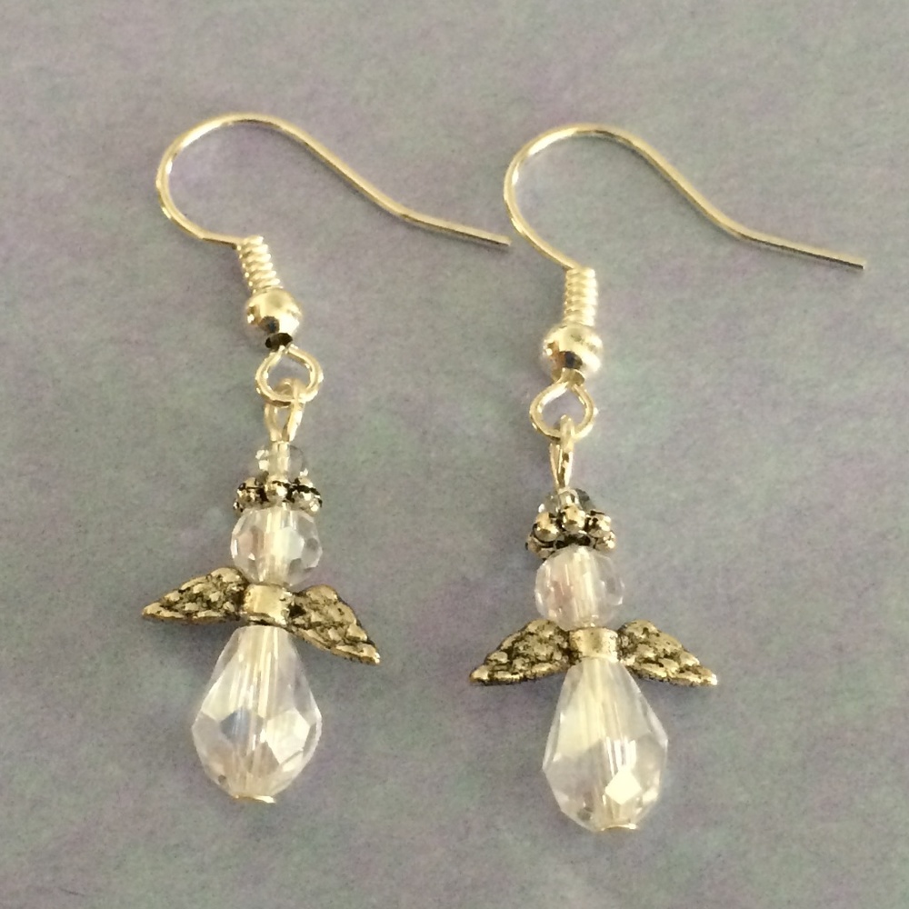 Guardian Angel Glass Earrings